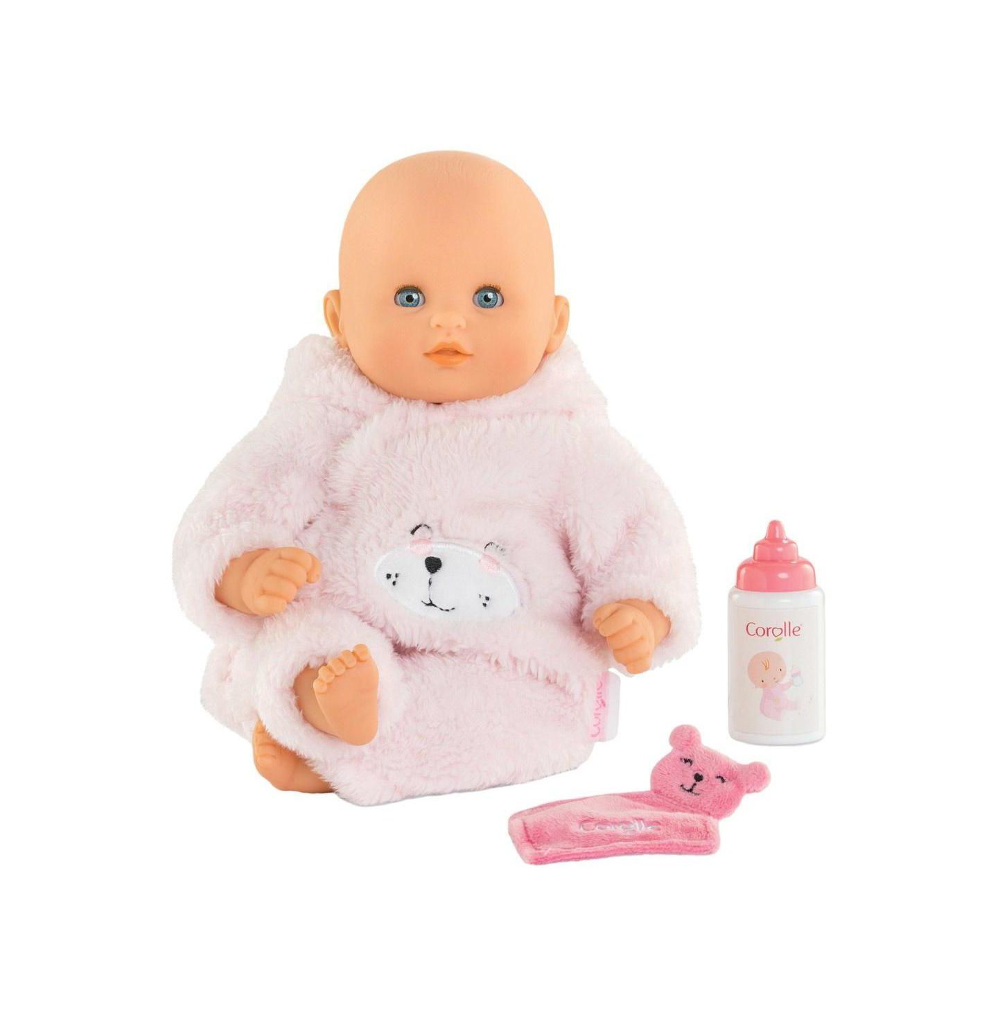 Детская кукла Corolle Bebe Calin Teddy Bear 12" Doll, цвет: Розовый — фото 4