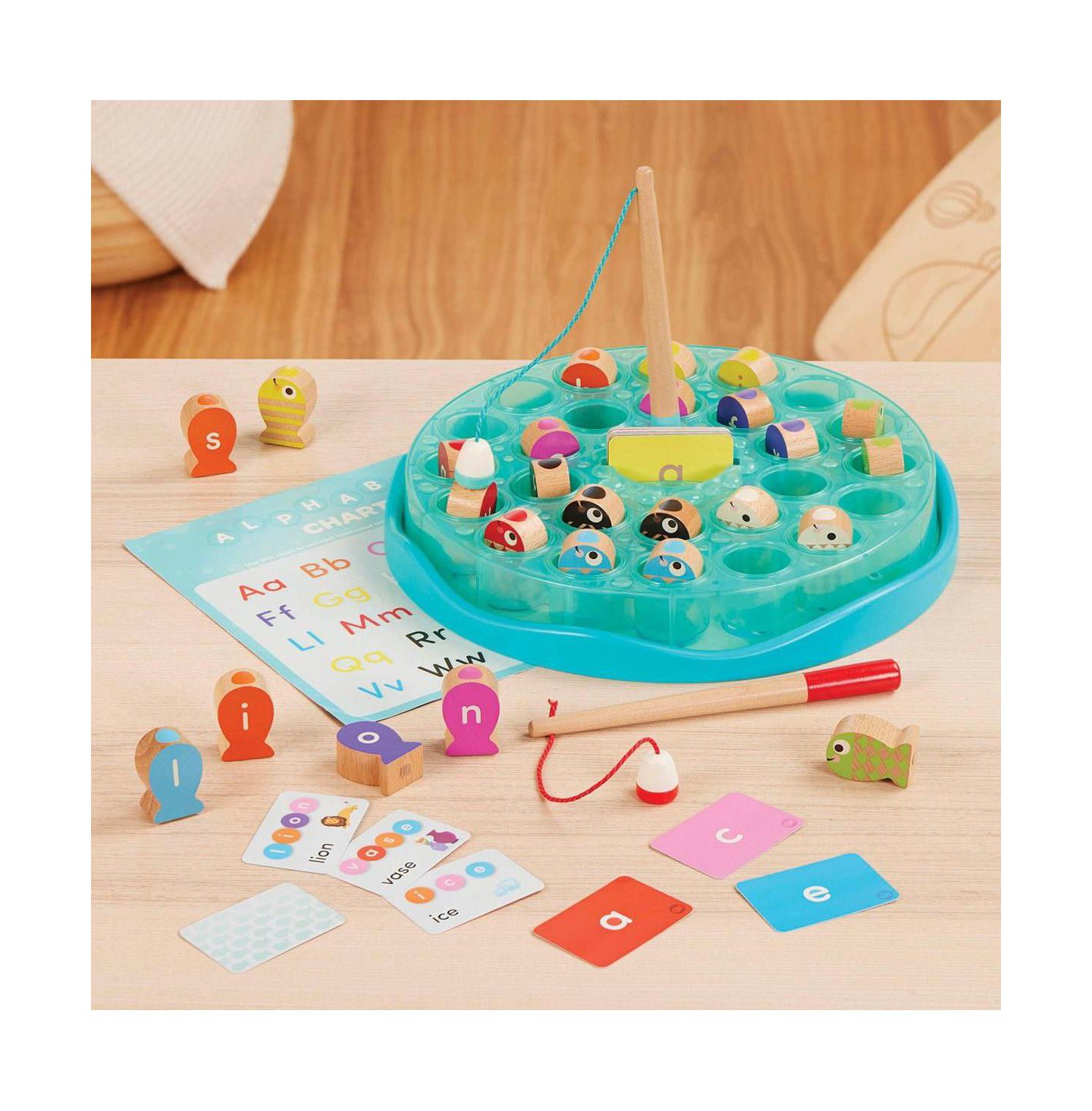 Детские игрушки Battat Magnetic Alphabet Fishing Game, цвет: Пастельный синий — фото 3