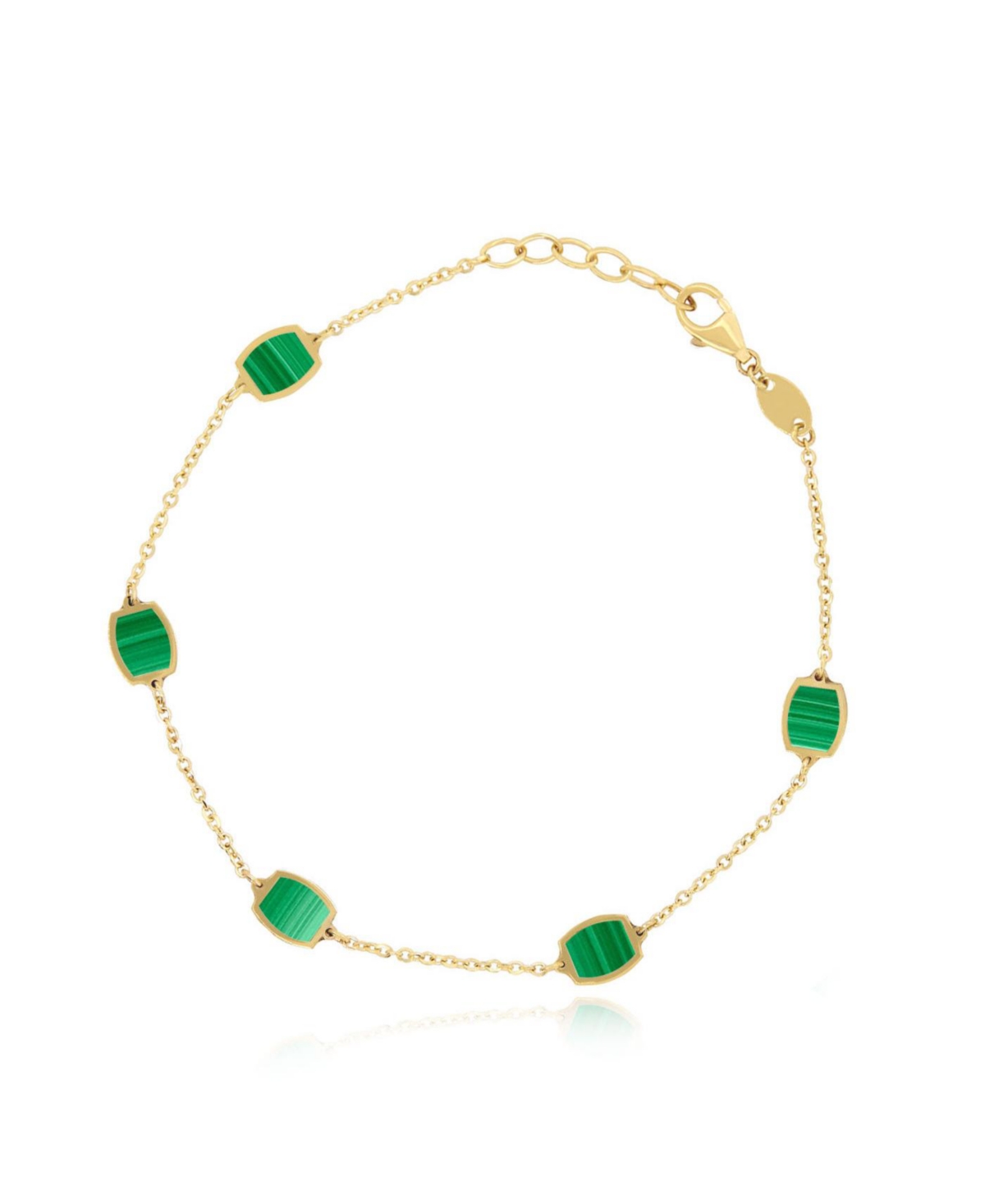 Malachite Icon Bracelet 14K Gold - Malachite