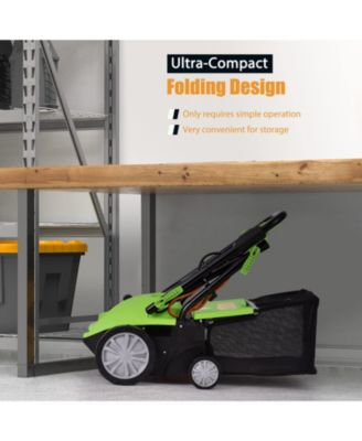 Collection Bag and Removable Blades 13 Inch 12 Amp Electric Scarifier