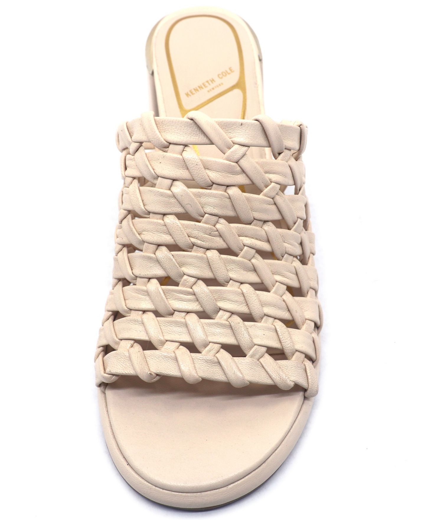 Женские сандалии Kenneth Cole New York Solara Round Toe, цвет: Кремовый кожаный — фото 6