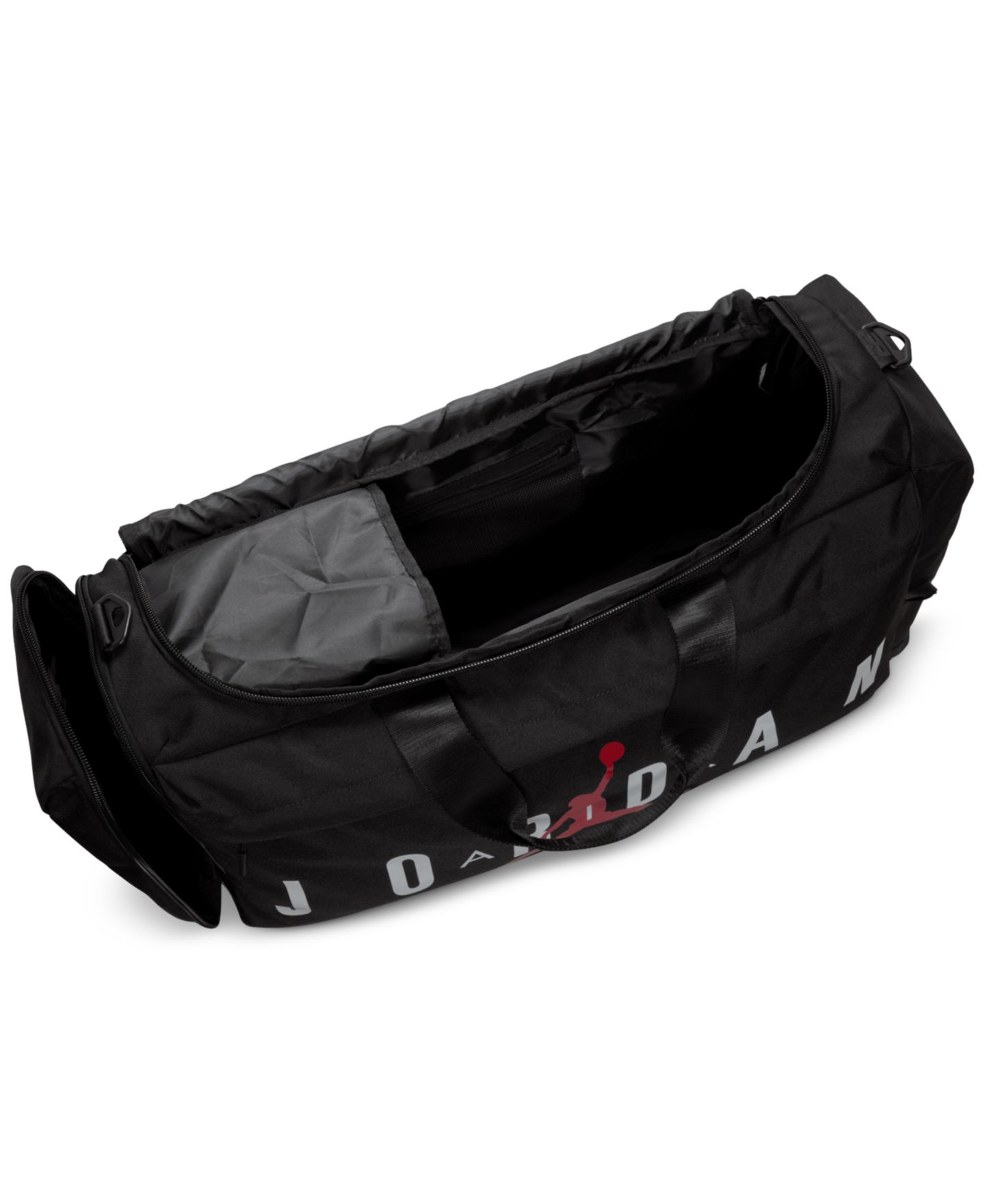 Мужская сумка Jordan Large Logo Duffel, цвет: Чёрный / Красный — фото 4