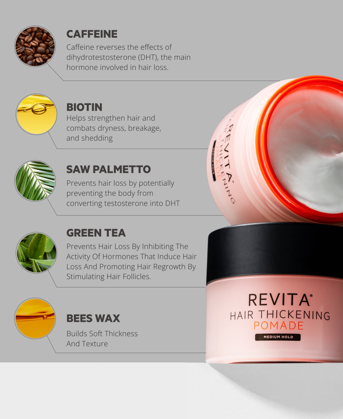 DS LABORATORIES REVITA HAIR THICKENING POMADE, 100 ML 