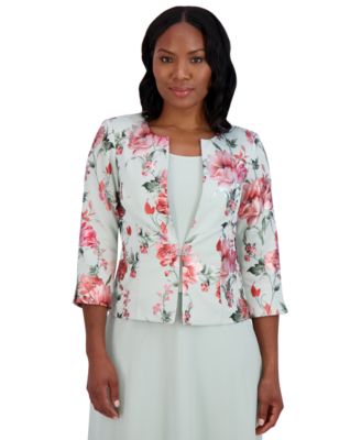 Women's 2-Pc. Floral-Print Jacket & Dress Set