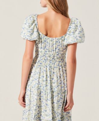 Women's Florentina Puff-Sleeve Maxi Dress