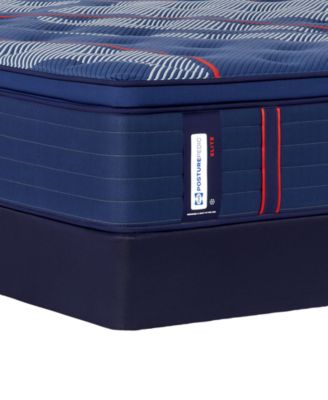 Posturepedic Elite Brenham II 16" Firm Euro Pillow Top Mattress Set - Full