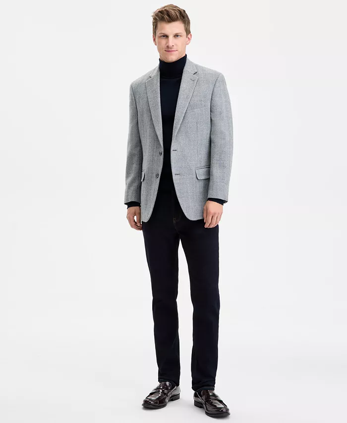 Men's Modern-Fit Wool-Blend Sport Coat - thumbnail 8