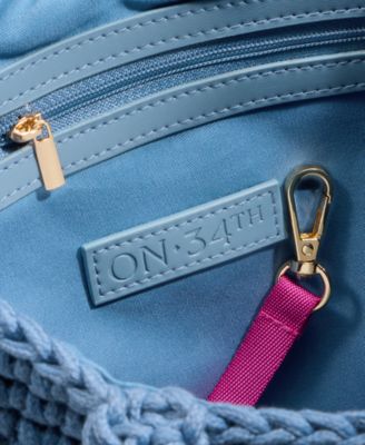 Crochet Medium Tote Bag, Exclusively at Macy's