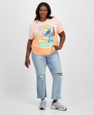 Hybrid - Trendy Plus Size Crewneck Stitch Surf Graphic