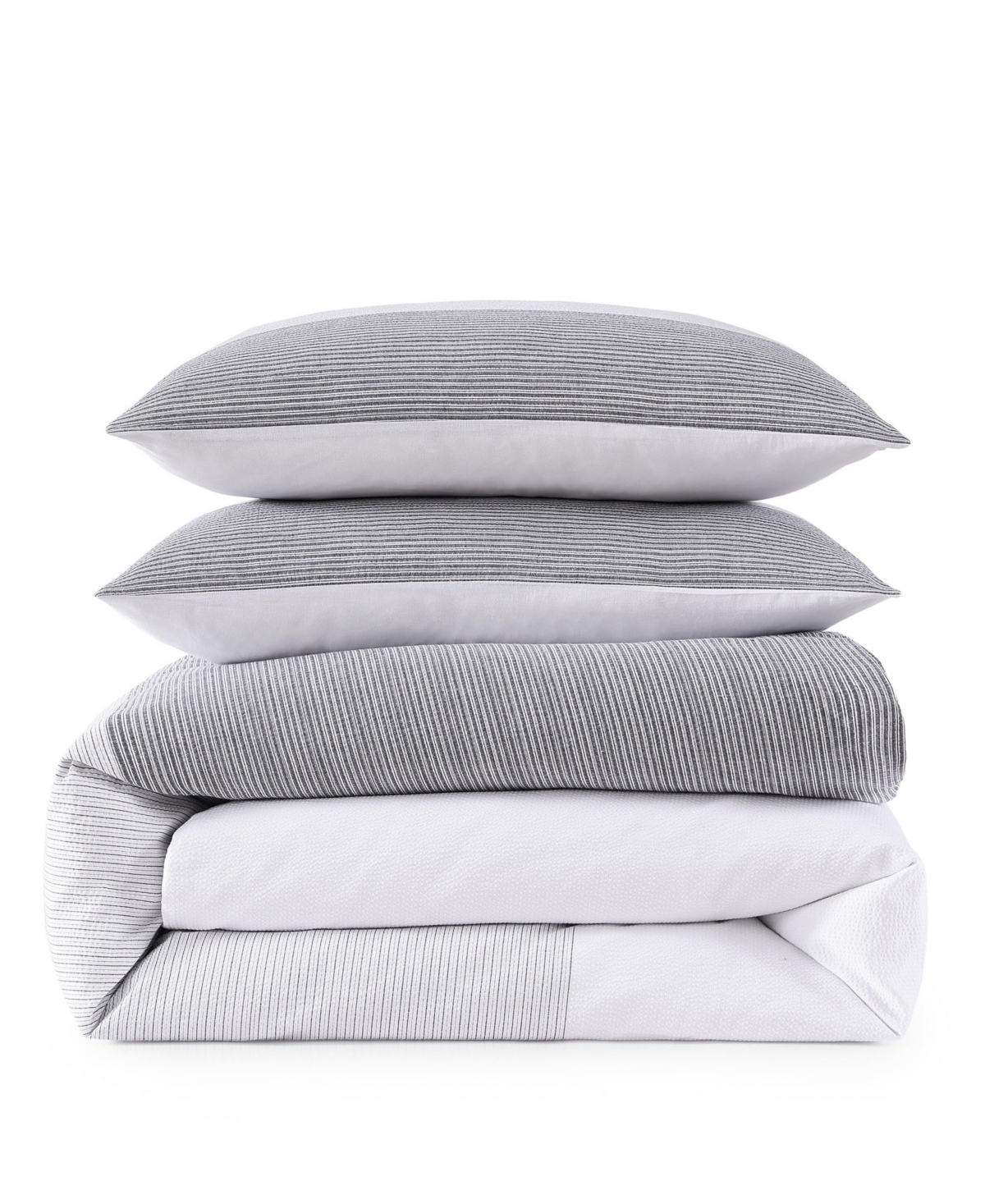 Tommy Hilfiger Montauk Seersucker 3-pc. Comforter Set, Full/queen In White,blue