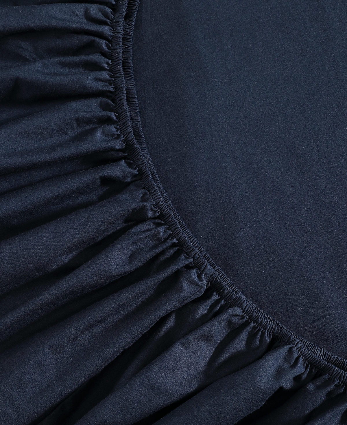 Tommy Hilfiger Solid 200-thread Count Cotton Percale 3-pc. Sheet Set, Twin Xl In Navy