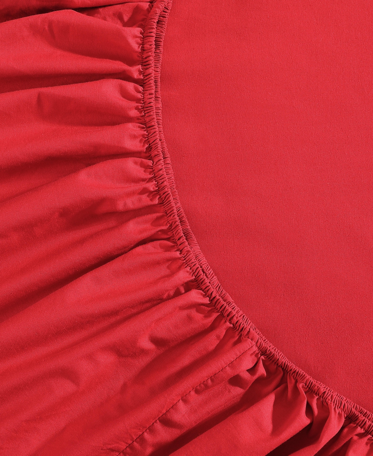 Tommy Hilfiger Solid 200-thread Count Cotton Percale 3-pc. Sheet Set, Twin Xl In Red