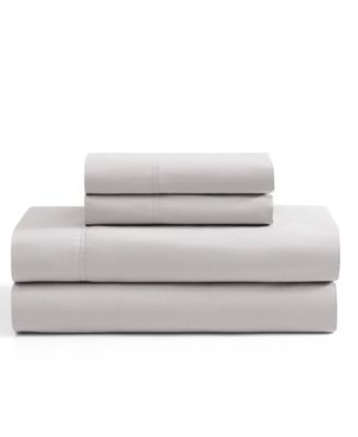 Solid 200-Thread Count Cotton Percale 4-Pc. Sheet Set, King