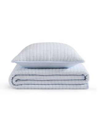 Ithaca Stripe Cotton Reversible 2-Pc. Quilt Set, Twin