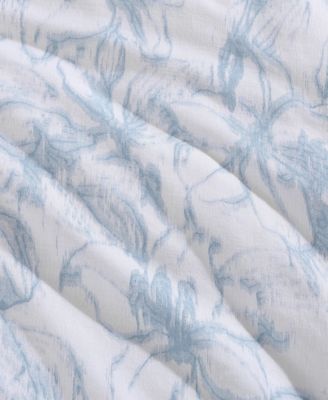 Ethereal Floral Cotton 3-Pc. Duvet Cover Set, King