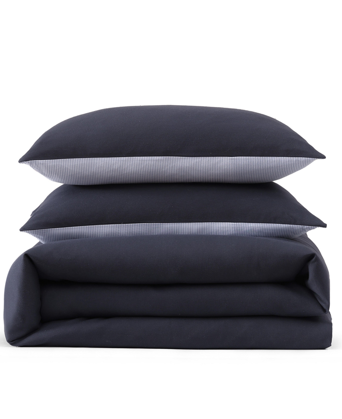 Tommy Hilfiger Micro Pique 3-pc. Comforter Set, Full/queen In Navy