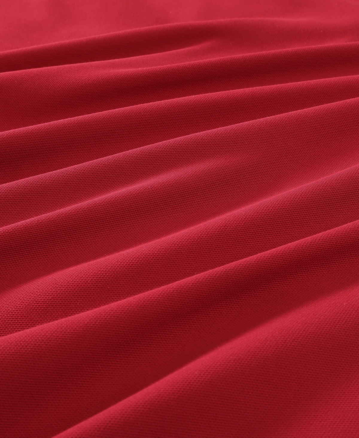 Tommy Hilfiger Micro Pique Cotton Blend Duvet Cover Set In Red