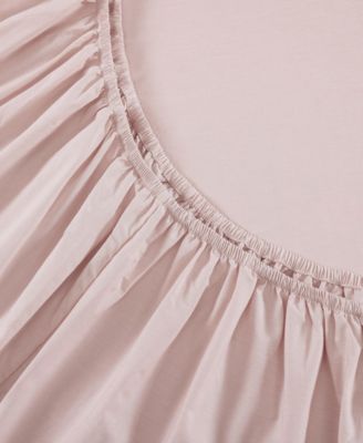 Solid 144-Thread Count Cotton Chambray Washed 4-Pc. Sheet Set, King