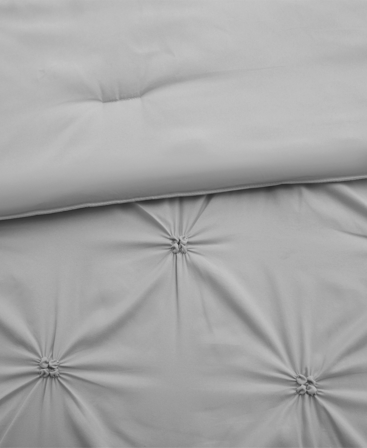 Unikome All Season Pintuck Down Alternative Comforter, Twin In Gray