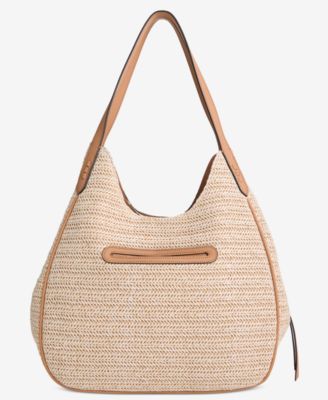 Straw Medium 4-Poster Tote, Exclusively at Macy's