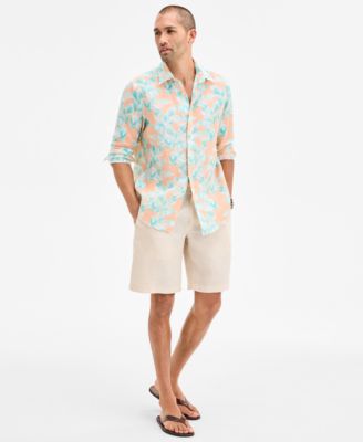 Men's Leaf-Print Shirt, Exclusively at Macy's