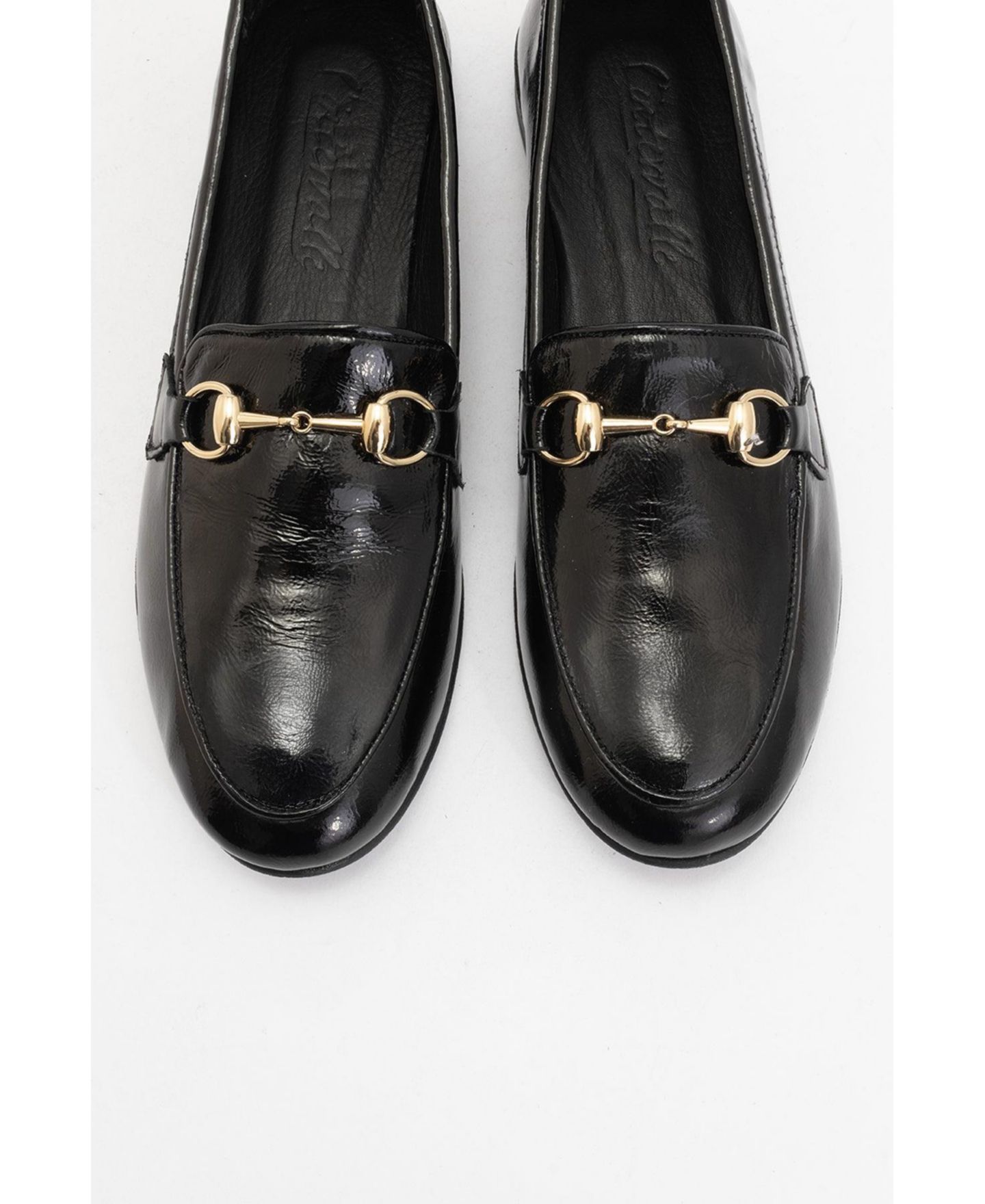Женские туфли Forever & Always Shoes Rory Leather Bit, цвет: Чёрная лаковая кожа — фото 5