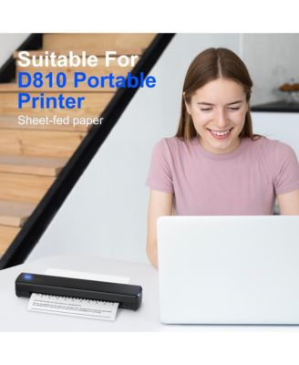 D810 Thermal Paper, 8.5"x11" US letter size. Advanced thermal printing paper, compatible with D810 printer. 1 pack of 100 sheets