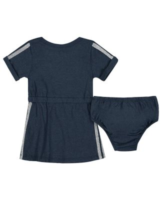 Baby Boys and Girls Navy Penn State Nittany Lions Xur Dress and Bloomer Set