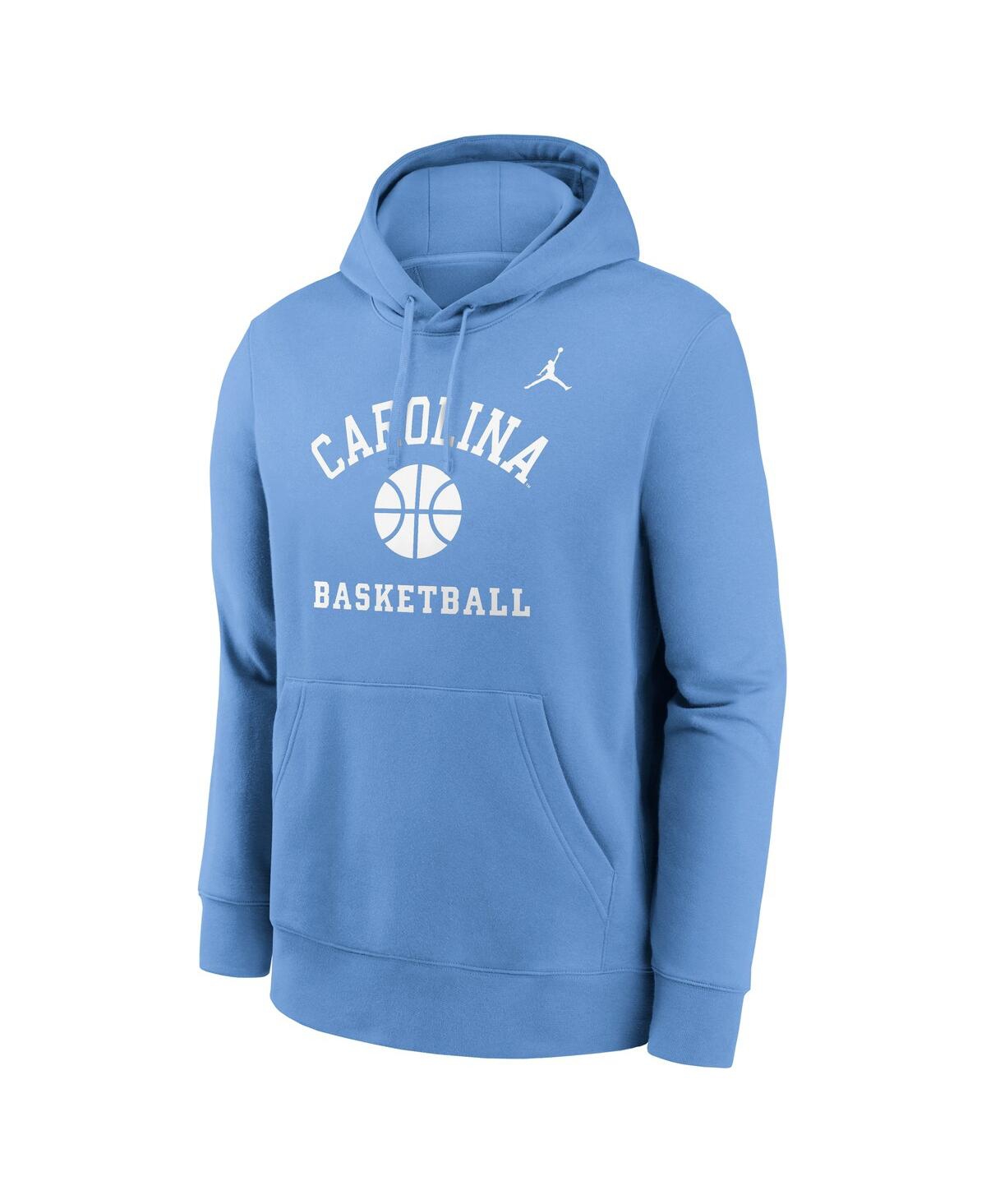 JORDAN MEN'S CAROLINA BLUE NORTH CAROLINA TAR HEELS BASKETBALL ARCH PULLOVER HOODIE 