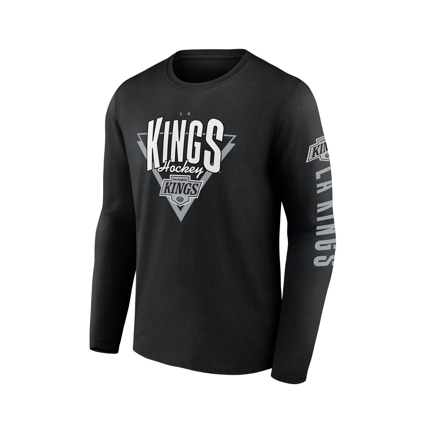 Мужская футболка Fanatics Black Los Angeles Kings Headline Long Sleeve — фото 3