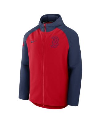 Men's Red/Navy Boston Red Sox Authentic Collection Raglan Performance Full-Zip Jacket