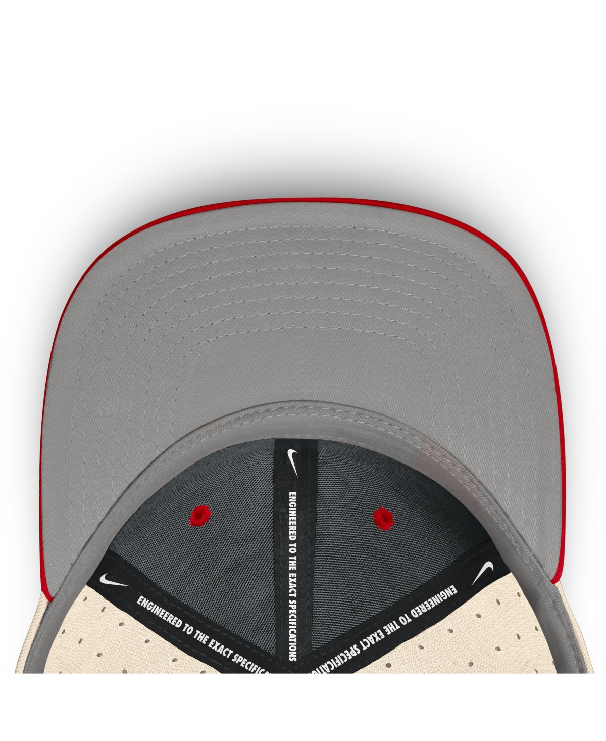 Nike Men's Natural Georgia Bulldogs On-field Dugout True Performance Fitted Hat In Natural