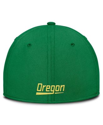 Men's Green Oregon Ducks 2025 Dugout Coaches Rise Swoosh Performance Flex Hat