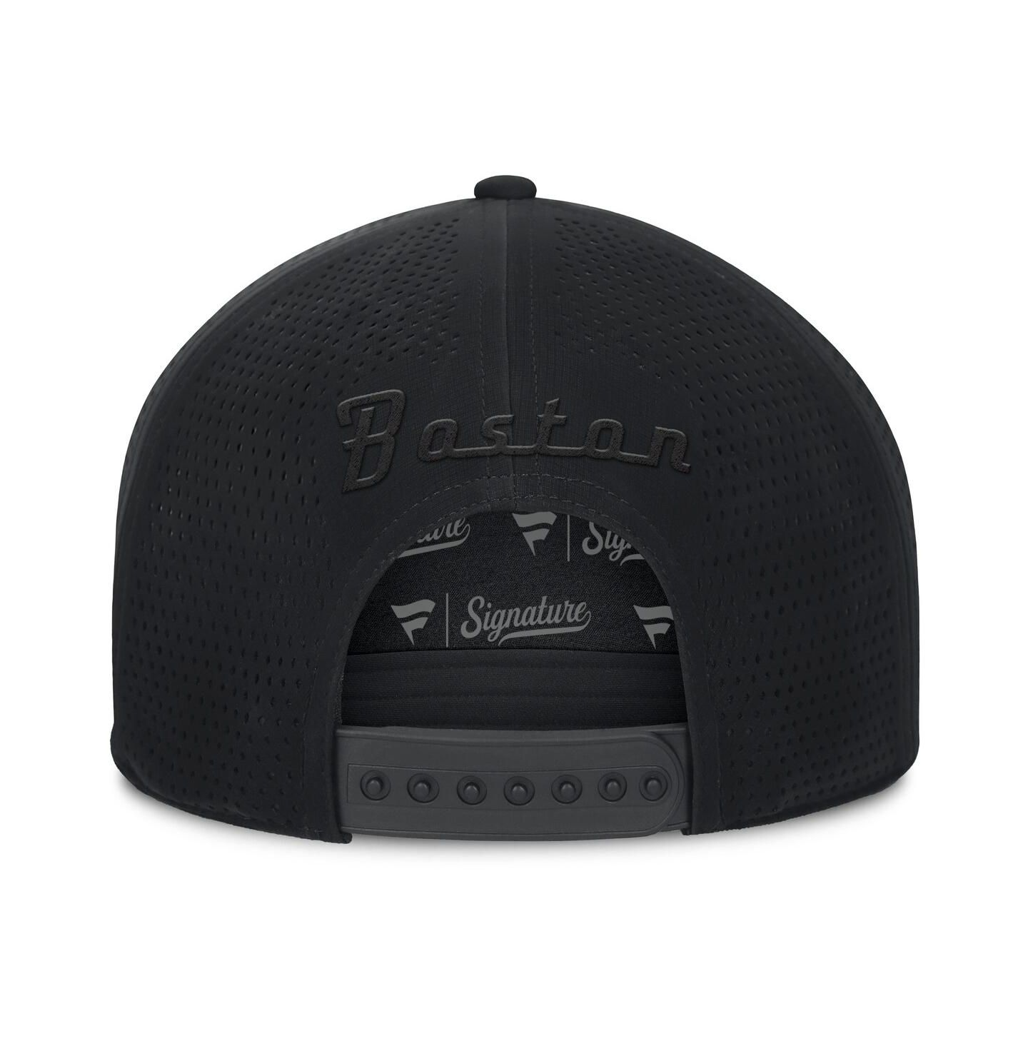 Мужская кепка Fanatics Black Boston Bruins Front Office Adjustable Hat — фото 2