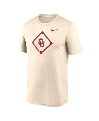 Men's Cream Oklahoma Sooners Legend Baseball Icon Performance T-Shirt