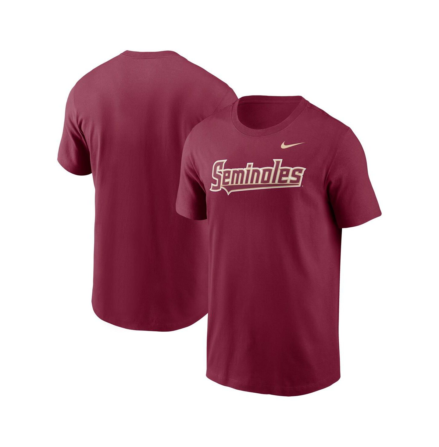 Мужская футболка Nike Garnet Florida State Seminoles Baseball Wordmark — фото 1