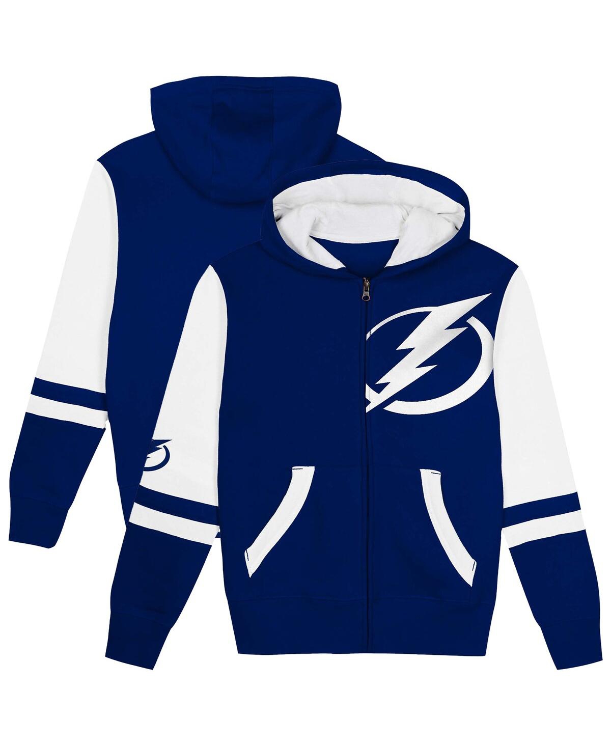 Outerstuff Preschool Blue Tampa Bay Lightning Face Off Full-zip Hoodie In Blue