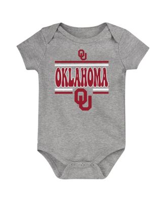 Newborn Crimson Oklahoma Sooners Sunday Comics Bodysuit 3-Pack