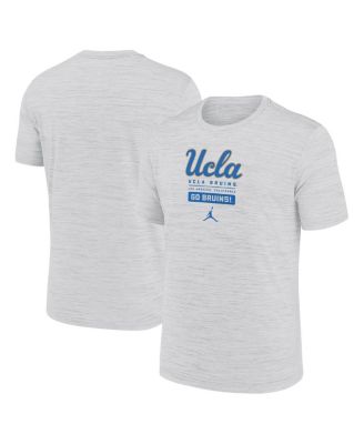 Jordan - Men's White UCLA Bruins Campus Center Block Velocity Performance T-shirt