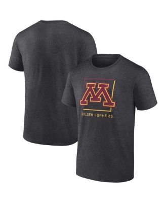 Fanatics - Men's  Charcoal Minnesota Golden Gophers Fundamentals Halved Team T-shirt