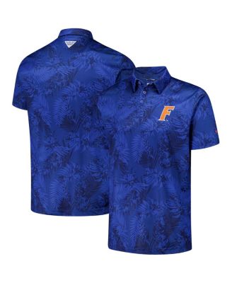 Columbia - Men's  Royal Florida Gators PFG Super Terminal Tackle Omni-Shade Bangalows Polo