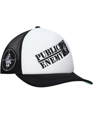 Lids Men's Black Public Enemy Music Trucker Adjustable Hat - Macy's