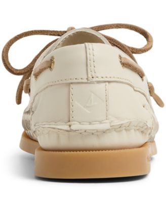 Women's AO 2-Eye Woven Round Toe Boat Shoe