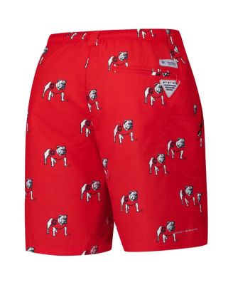 Men's Red Georgia Bulldogs PFG Back Cast III Omni-Shade Shorts