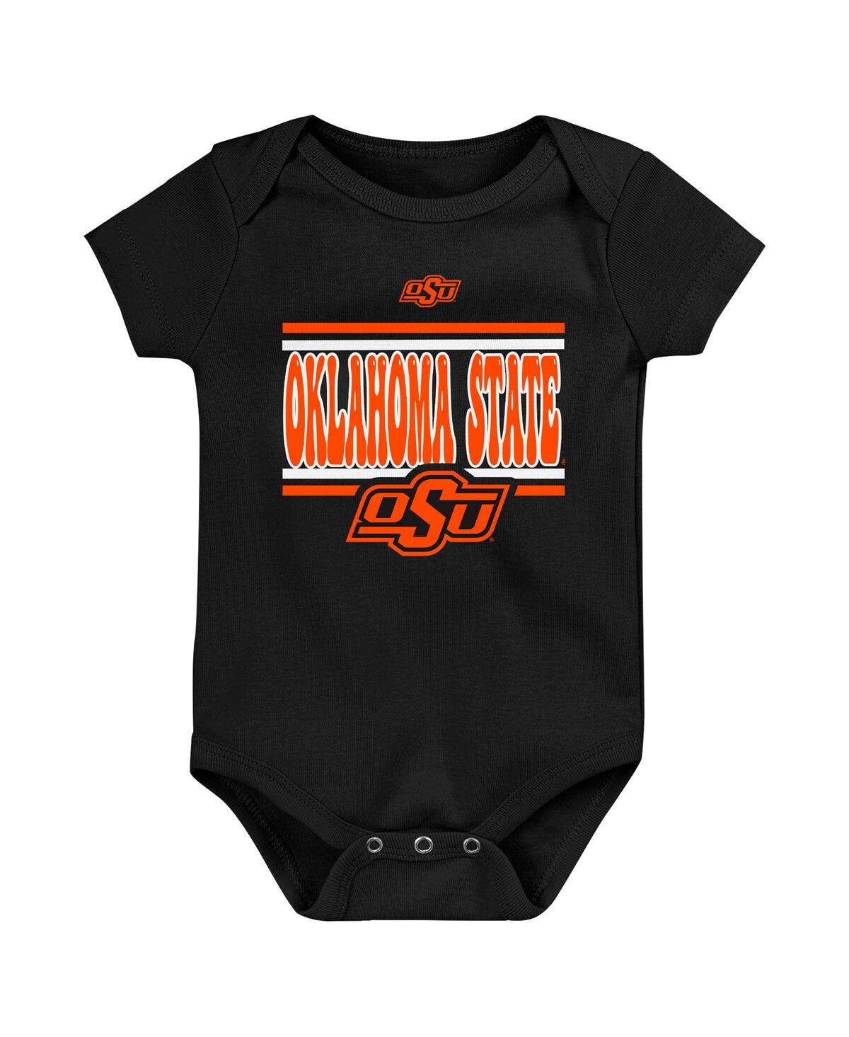 Outerstuff Newborn Orange Oklahoma State Cowboys Sunday Comics Bodysuit 3-pack