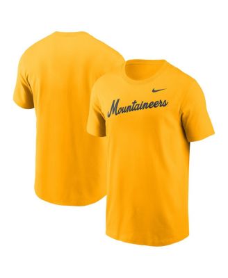Nike - Men's  Gold West Virginia Mountaineers Baseball Wordmark T-shirt