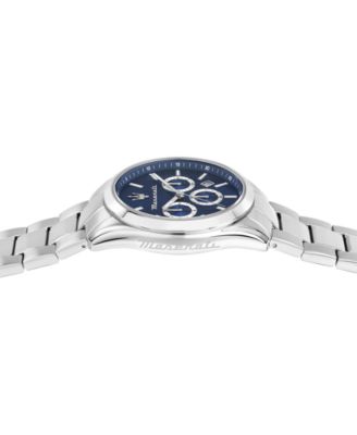 Men's Multifunction Stainless Steel Metal Band Watch, 43mm