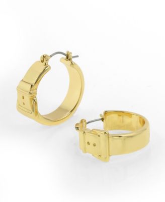 Belt Buckle Hoop Earrings