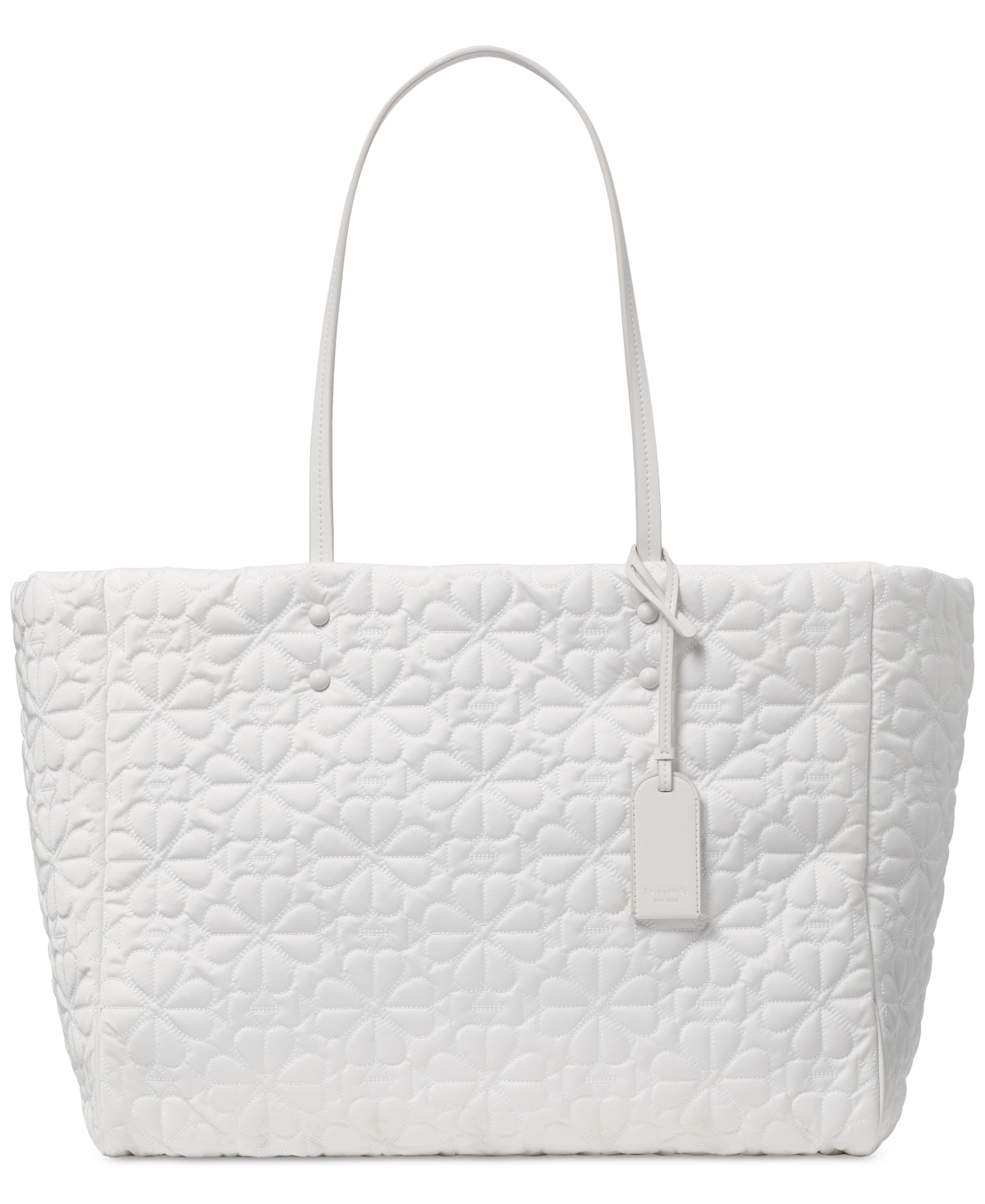 Kate Spade Tilly Large Quilted Tote Bag In White Dove