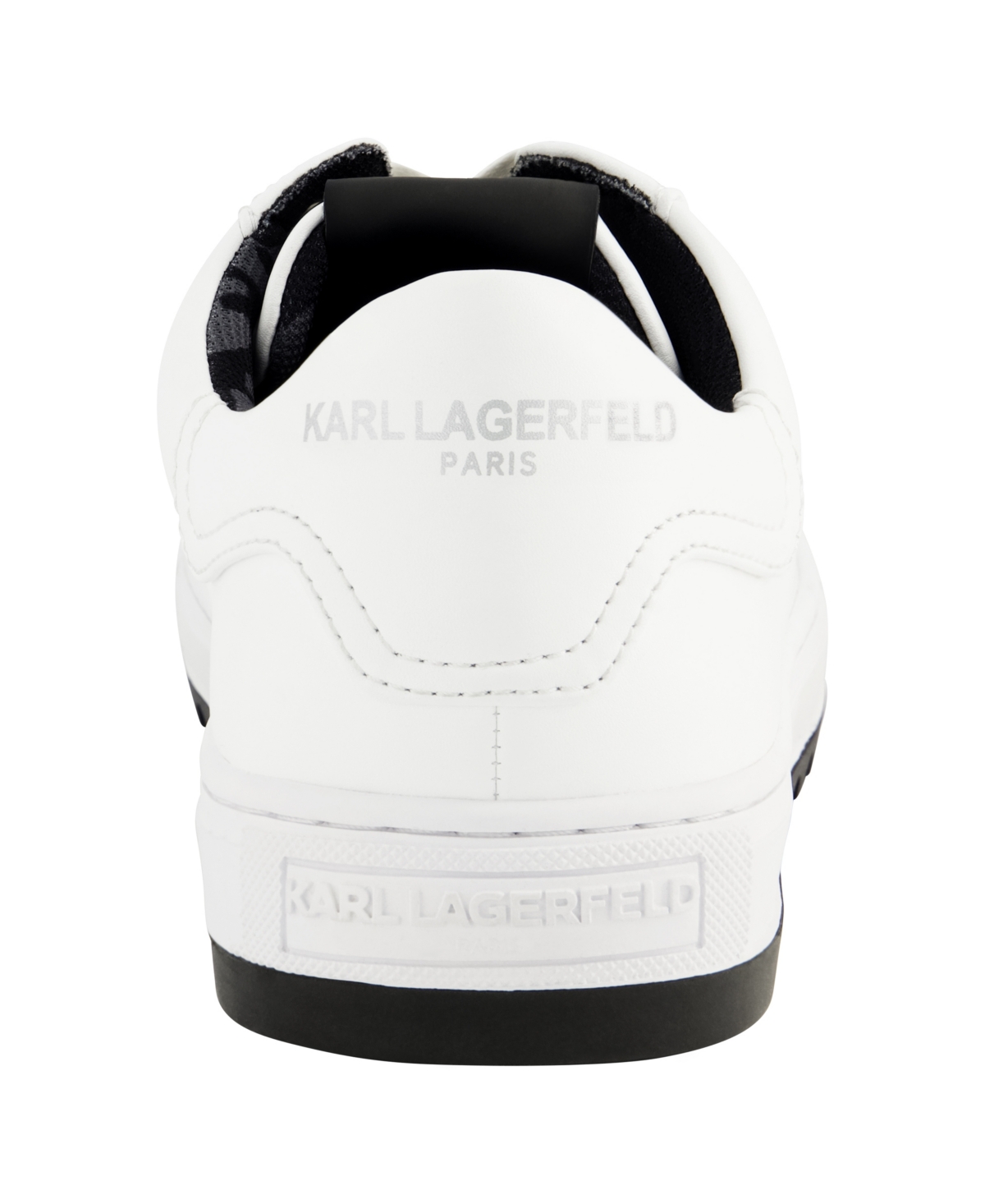 Karl Lagerfeld Leather Low Top Sneaker In White